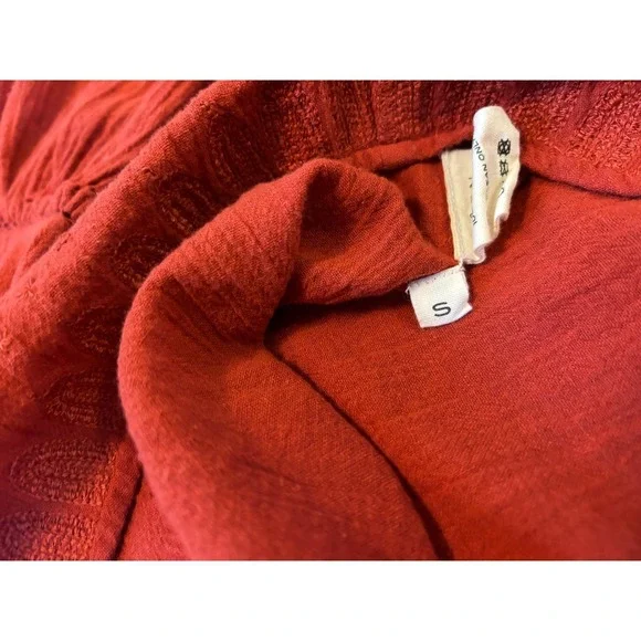 Doen Embroidered Gauze Top Boho Blouse S Small - Picture 4 of 5